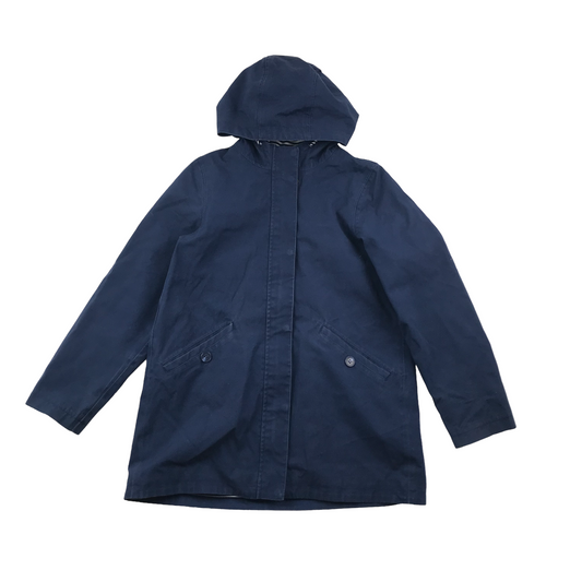 Mountain Warehouse Navy Blue Waterproof Cotton Jacket Age 13