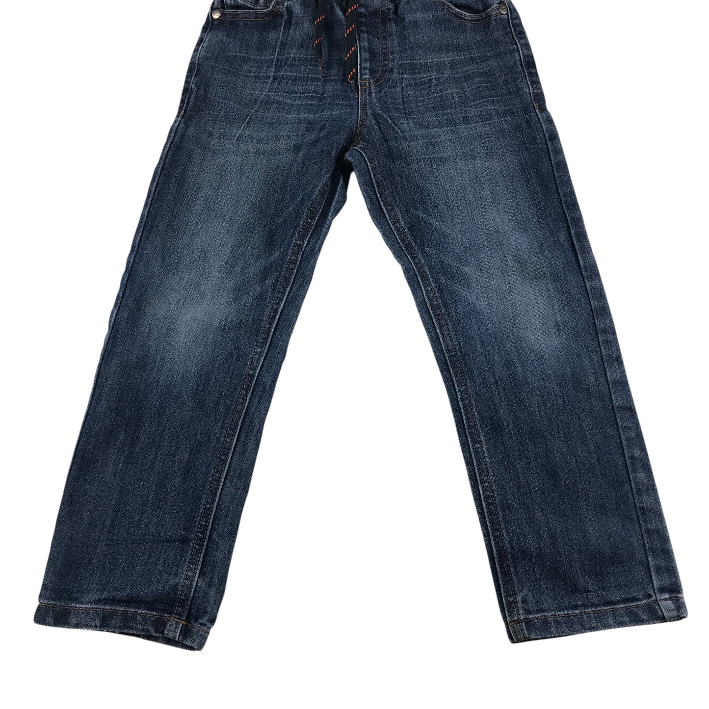 Next jeans 5-6 years dark blue elasticated waist straight leg