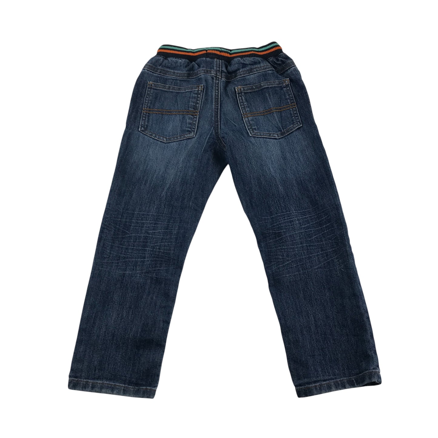 Next jeans 5-6 years dark blue elasticated waist straight leg