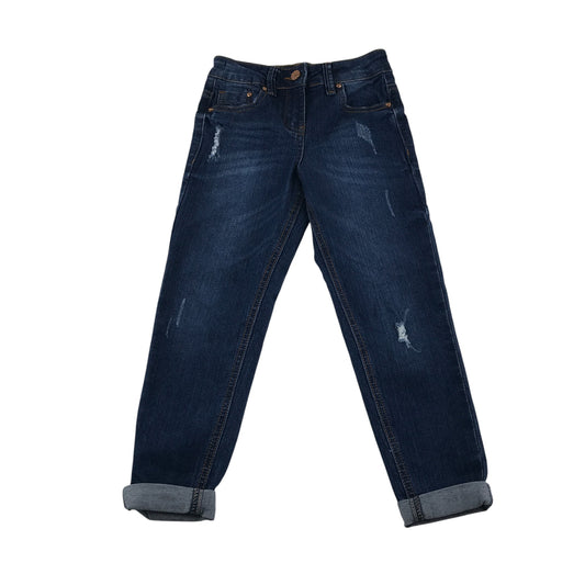 George jeans 5-6 years dark blue distressed straight leg
