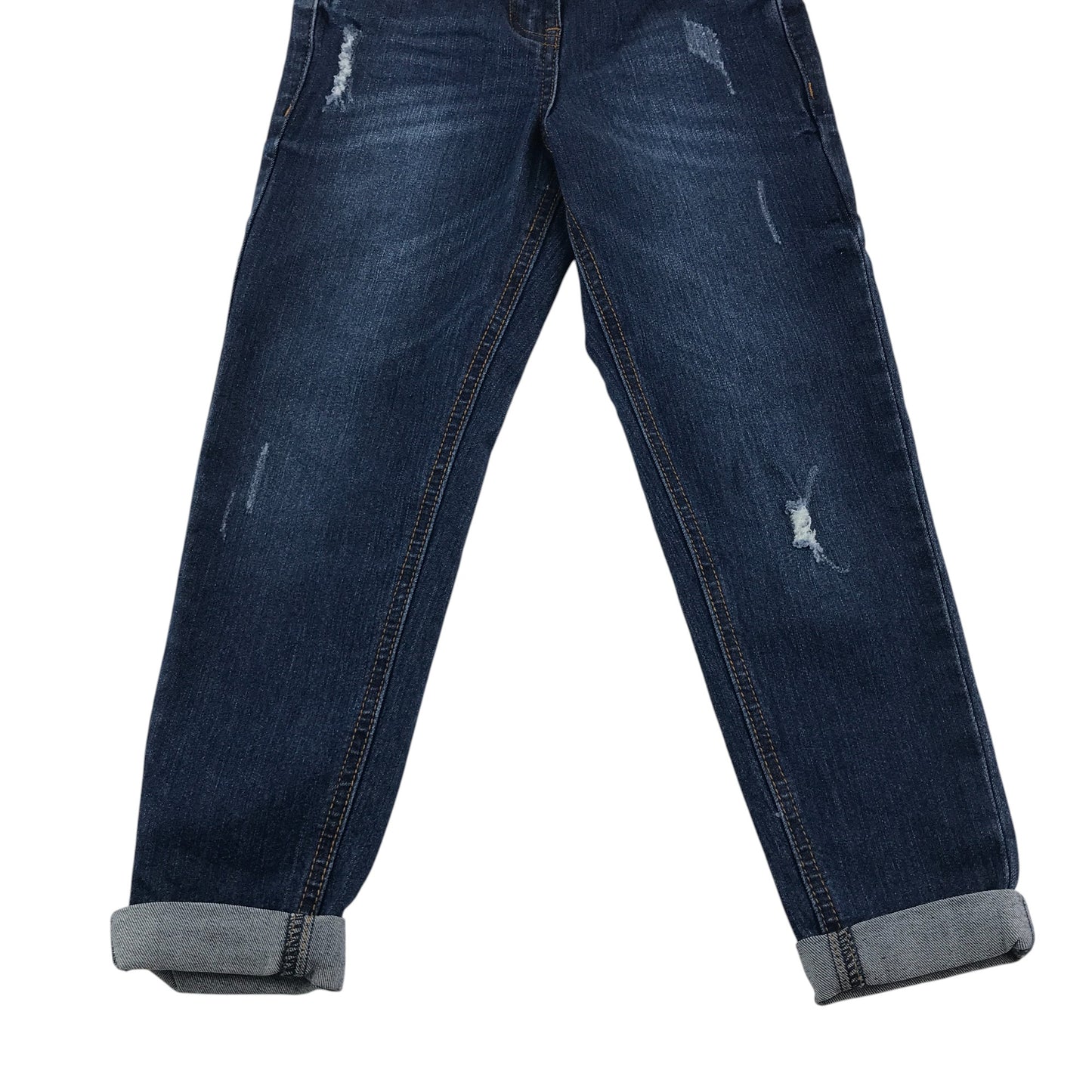 George jeans 5-6 years dark blue distressed straight leg