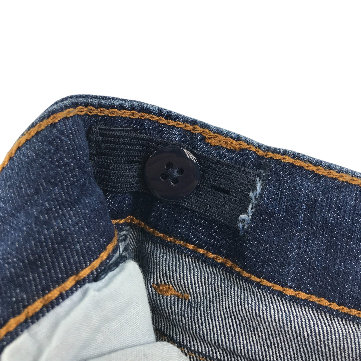 George jeans 5-6 years dark blue distressed straight leg
