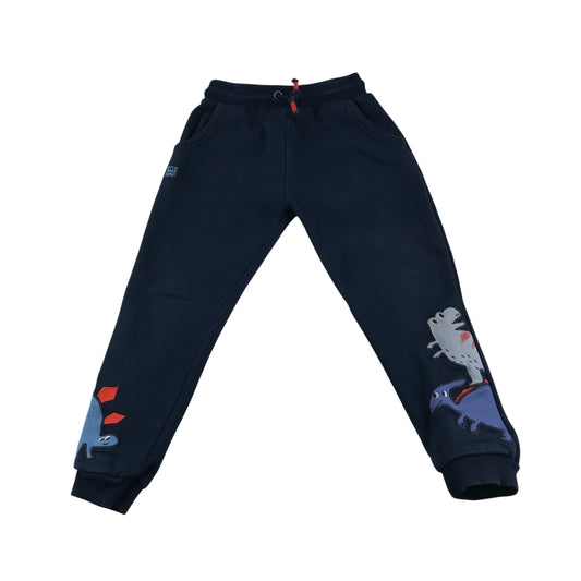 Nutmeg jogger 5-6 years dark blue dinosaur print