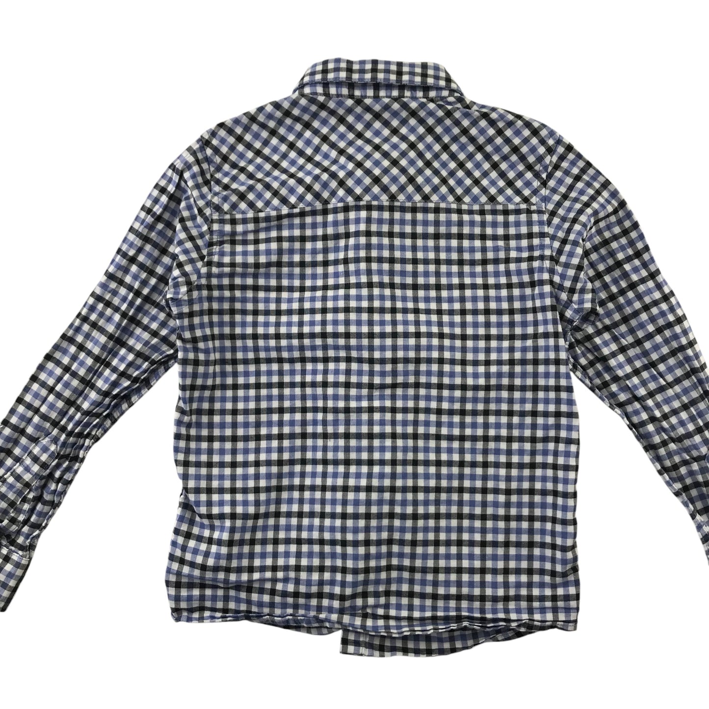 Next Shirt 4-5 Years navy and Blue Checked Cotton