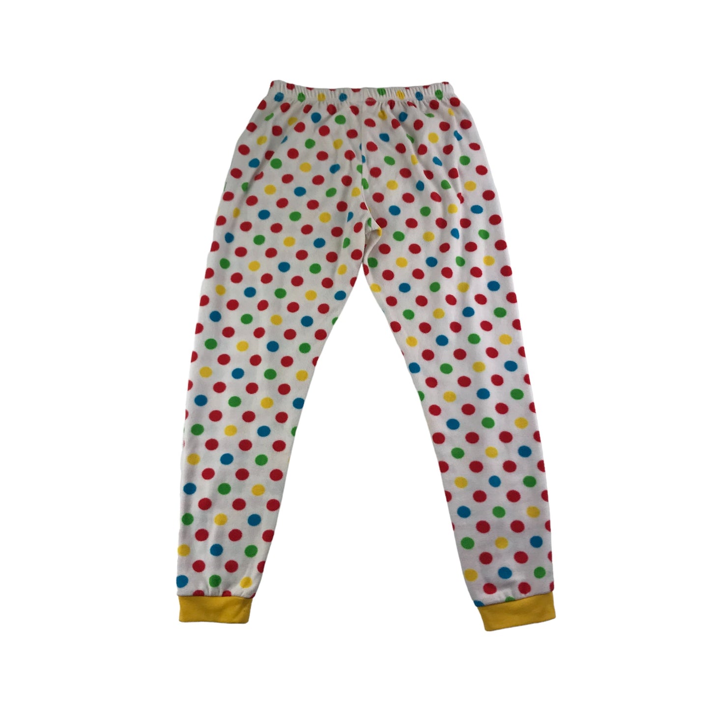 George Pyjama Set Yellow White Pudsey Bear Polka Dot Fleece