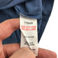 Matalan t-shirt 6-7 years blue plain with front pocket cotton