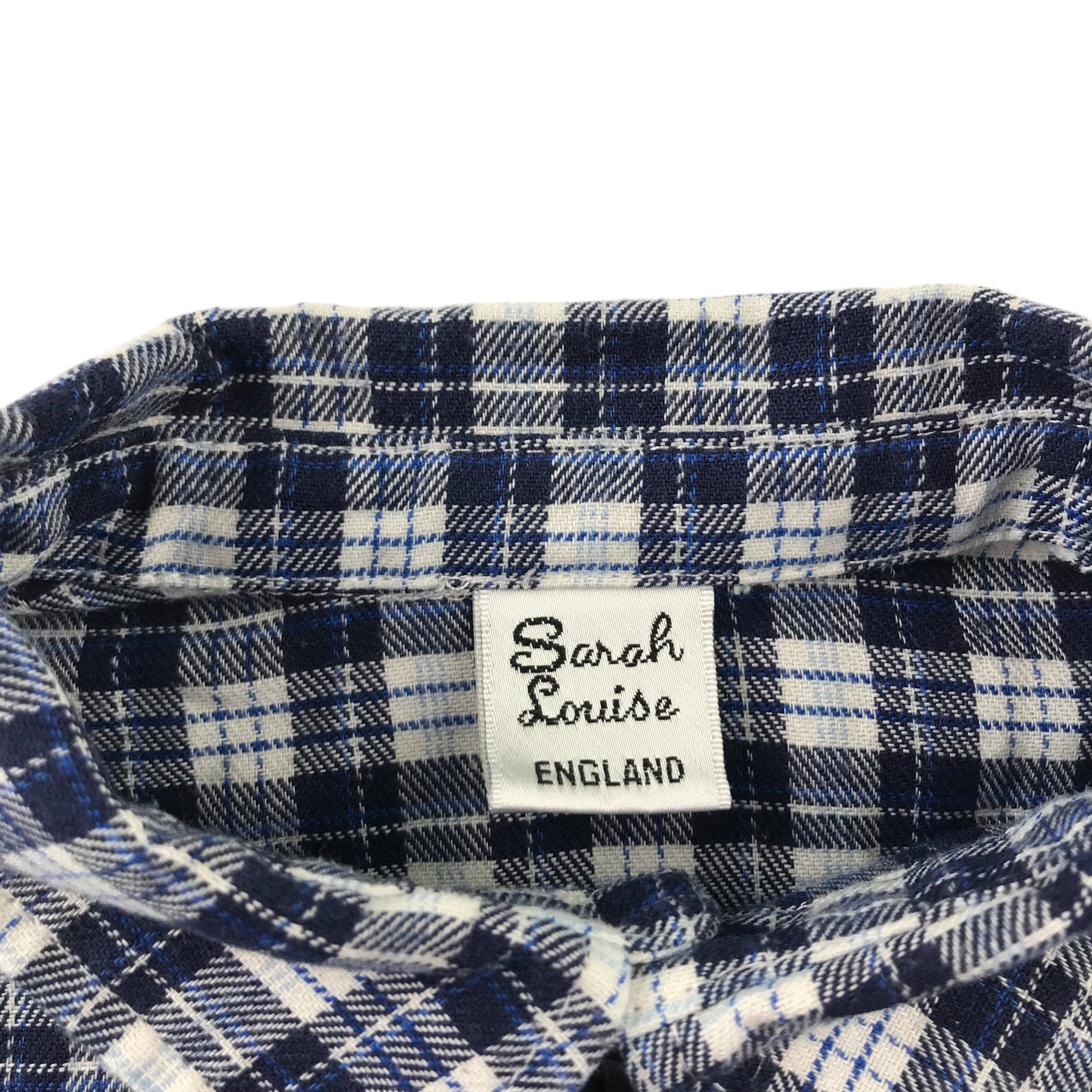 Sarah Louise Shirt 4-5 Years navy and White Checked