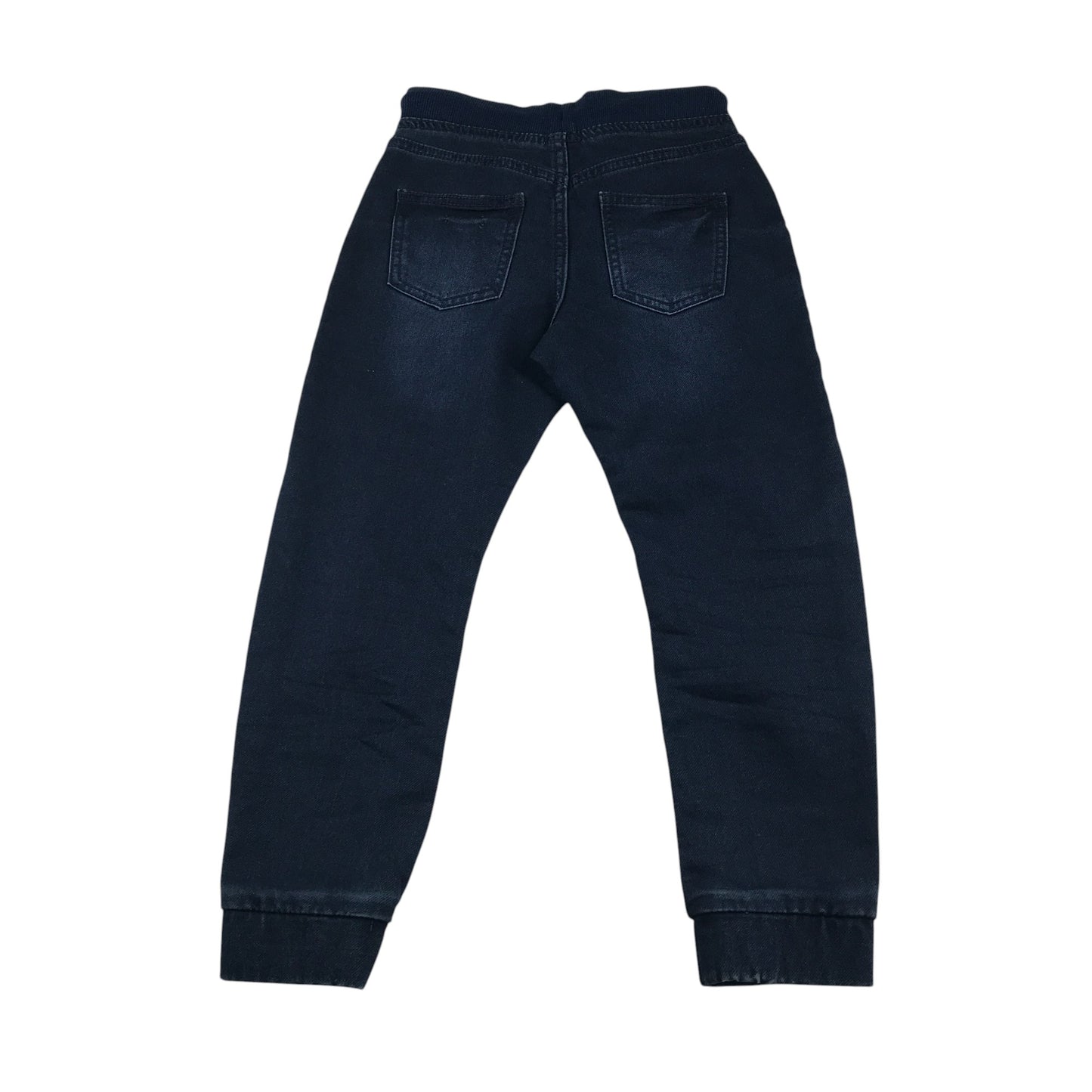 F&F jogger jeans 6-7 years dark blue elasticated waist