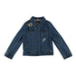 Joules denim jacket 7-8 years blue denim with sequin patchwork
