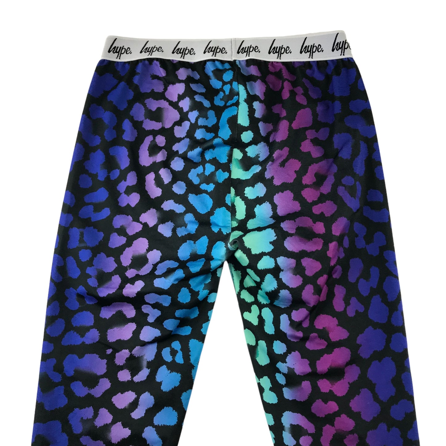 Hype Sport Leggings Age 14 Purple Blue and Mind Gradient Graphic Pattern