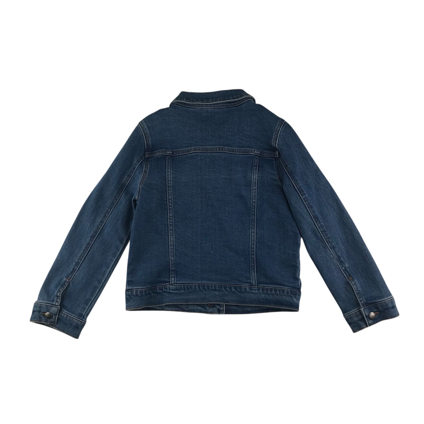 Joules denim jacket 7-8 years blue denim with sequin patchwork