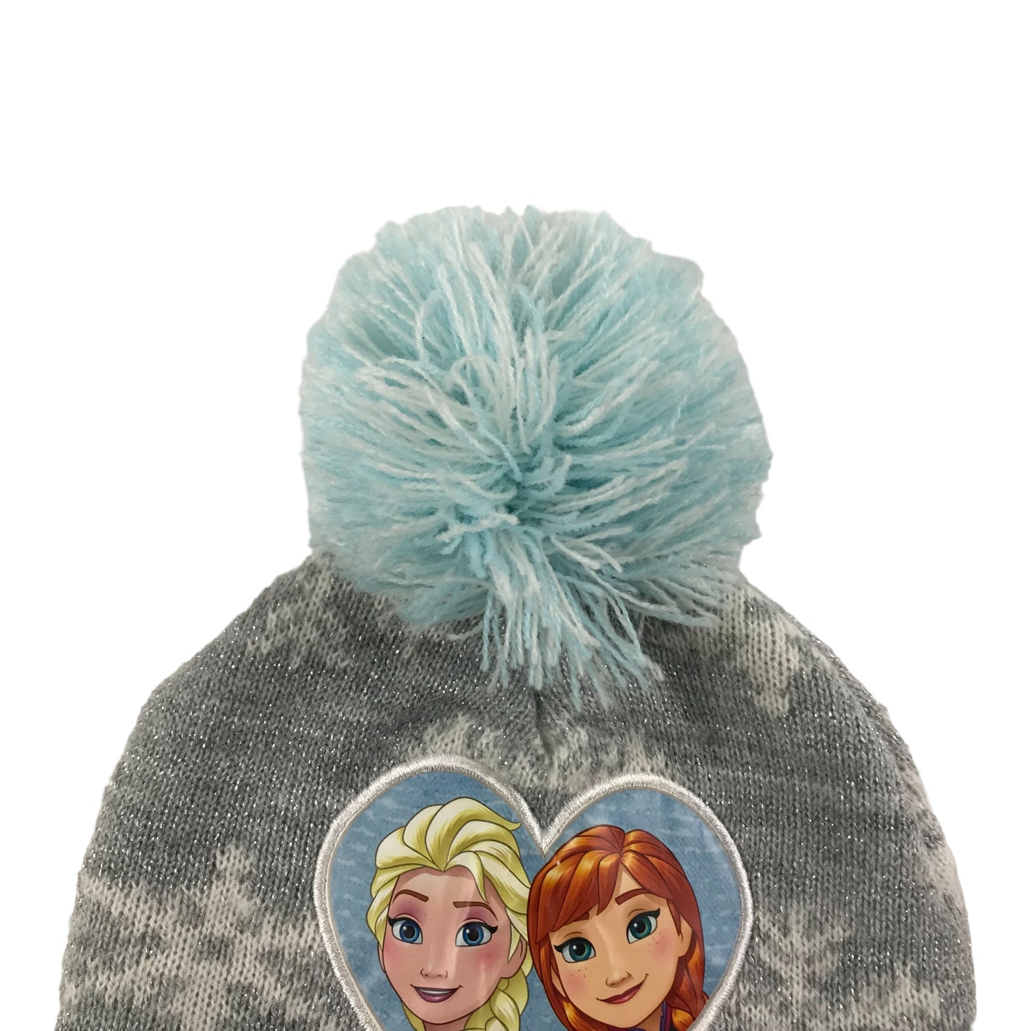Primark Bobble Hat Kids Size S/M Grey Disney Frozen Anna and Elsa