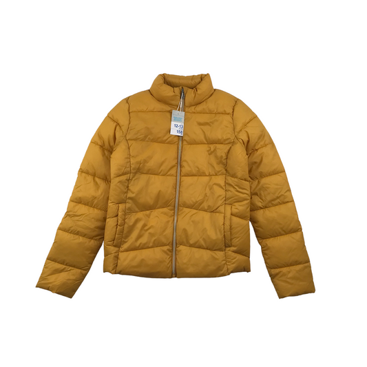 Primark Yellow Light Puffer Jacket Age 12