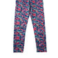 Primark Sport Leggings Age 12 Blue and Pink Graphic Print