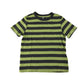 H&M t-shirt 7-8 years grey and yellow stripy design