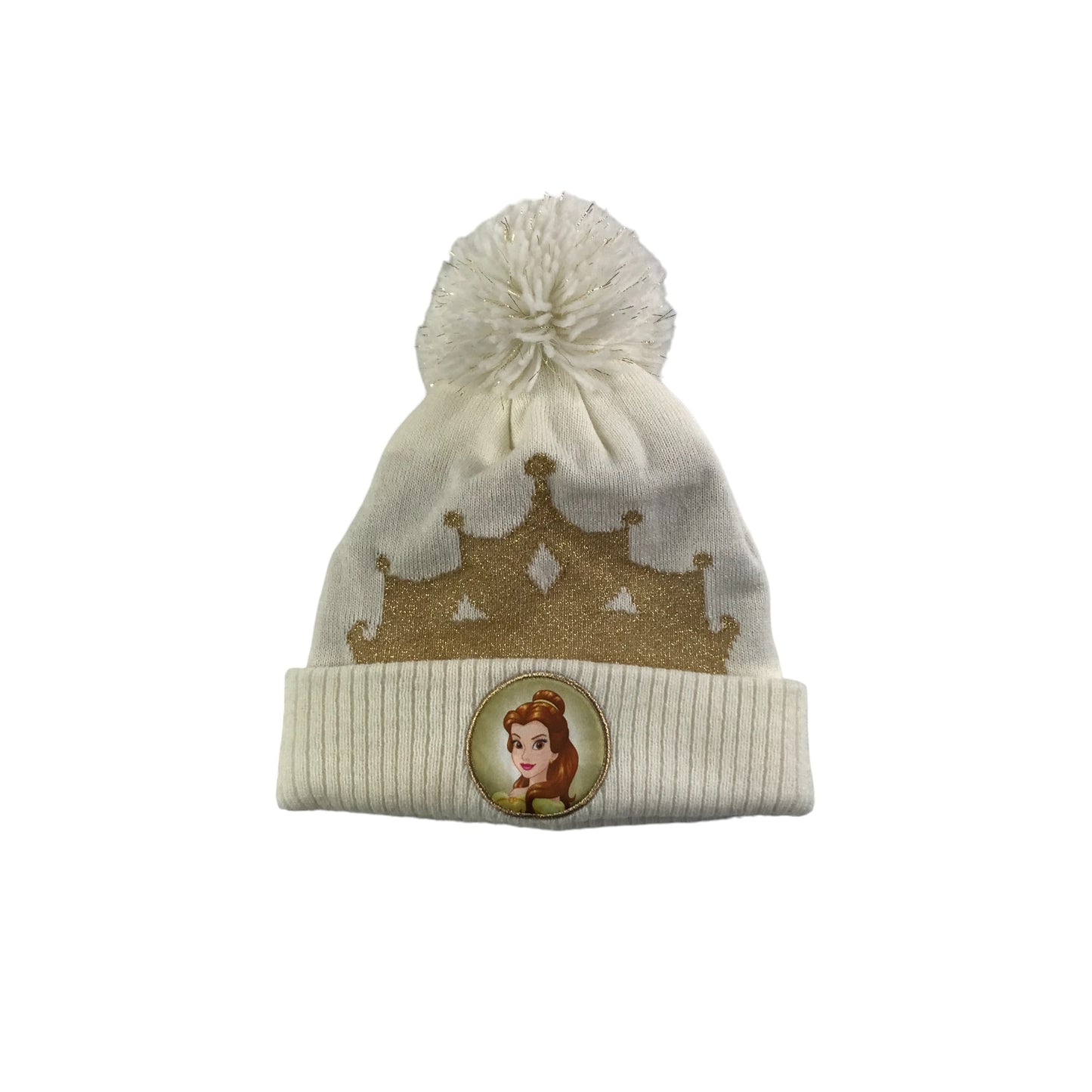 George Bobble Hat Age 4-8 White Disney Beauty and The Beast Belle