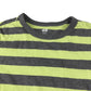 H&M t-shirt 7-8 years grey and yellow stripy design