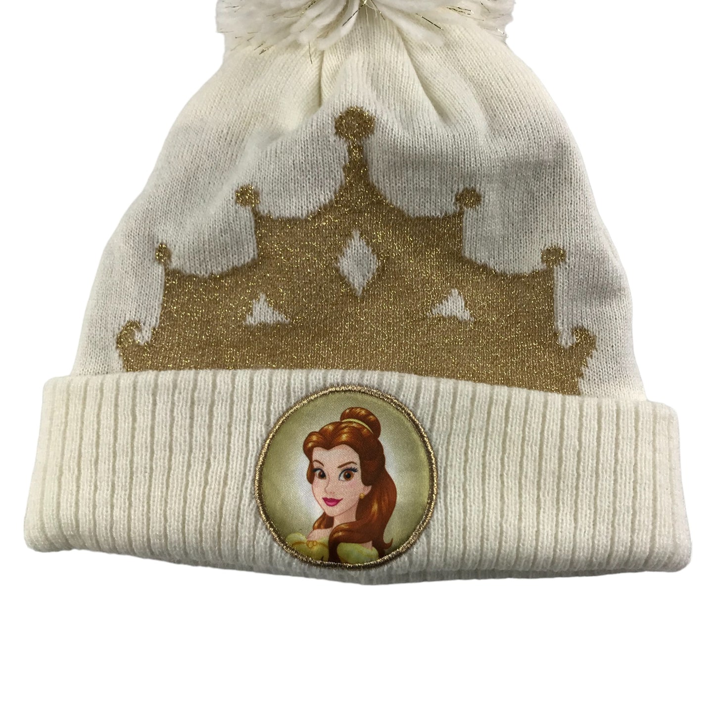 George Bobble Hat Age 4-8 White Disney Beauty and The Beast Belle