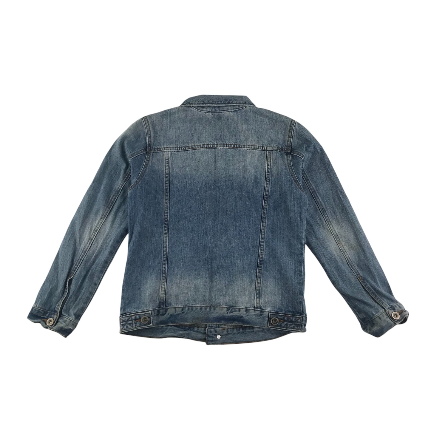 Zara denim jacket 9-10 years blue worn effect cotton