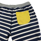 Mini Boden jogger short 10-11 years blue white striped cotton