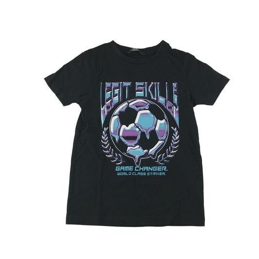 George t-shirt 6-7 years black football graphic design