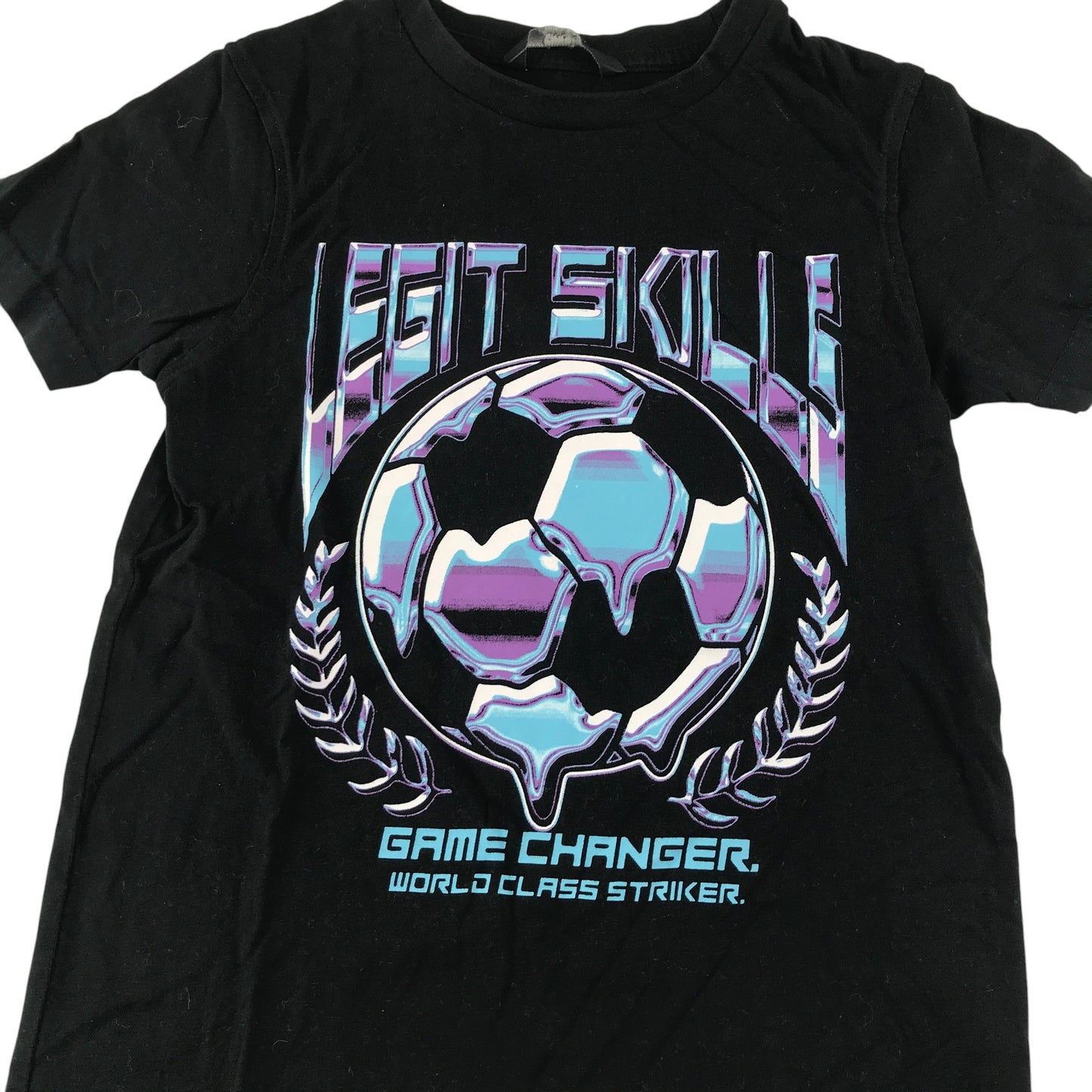 George t-shirt 6-7 years black football graphic design
