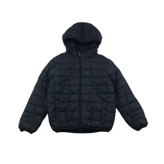 Primark Navy Blue Plain Light Puffer Jacket Age 6