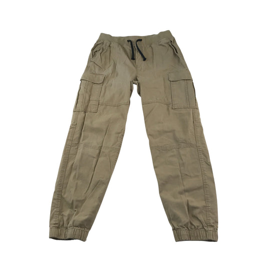 H&M cargo jogger 13-14 years tan beige elasticated waist