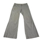 Topshop trouser UK 8 womens white blue striped wide leg cotton