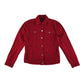 Pretty Little Thing Denim jacket and skirt set women size UK 4 red cotton