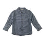 JoJo Maman Bebe Shirt 5-6 years Blue and White Stripes Cotton