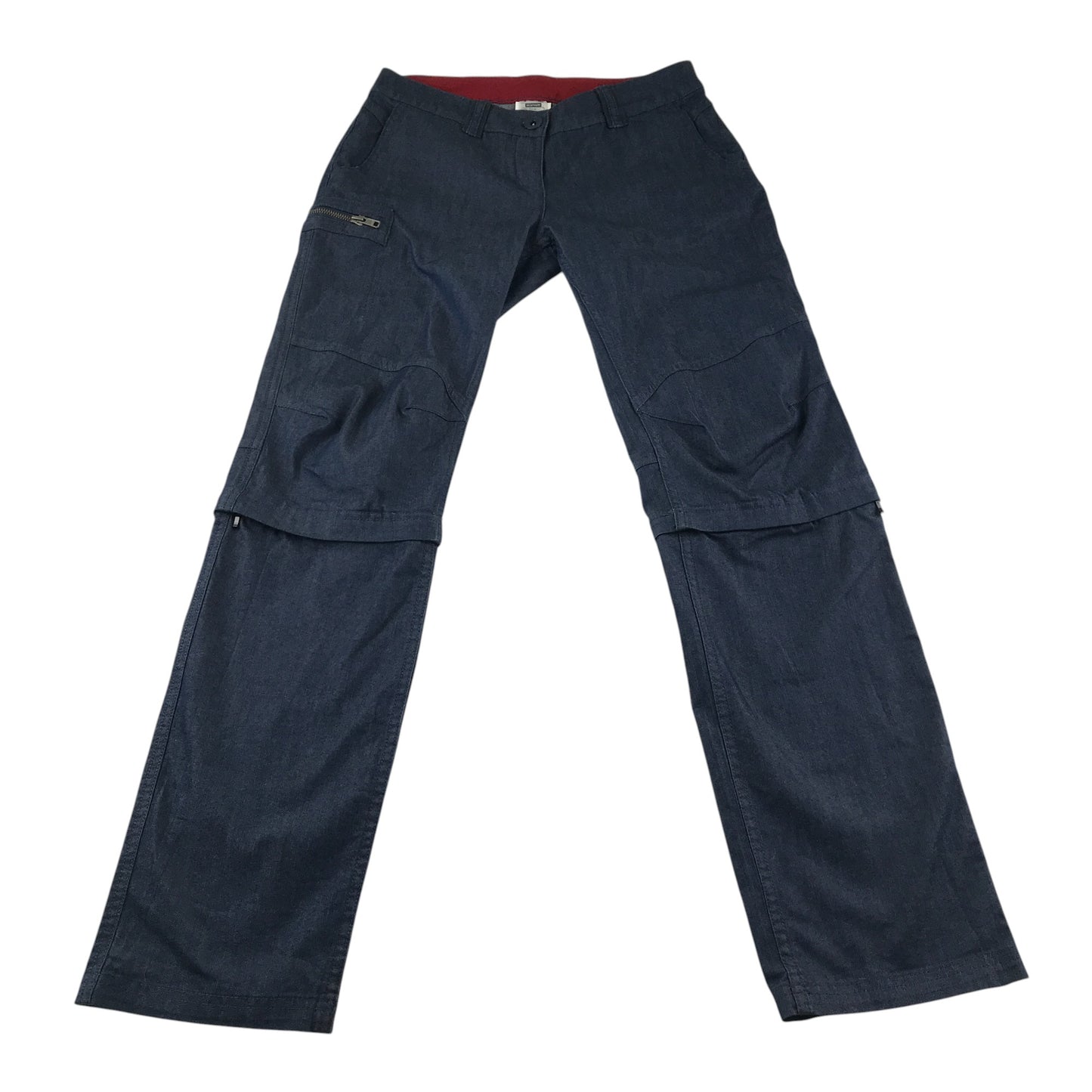 Decathlon zip off trouser UK 4 womens navy convertible outdoors