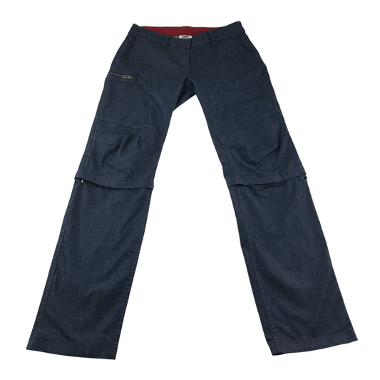 Decathlon zip off trouser UK 4 womens navy convertible outdoors