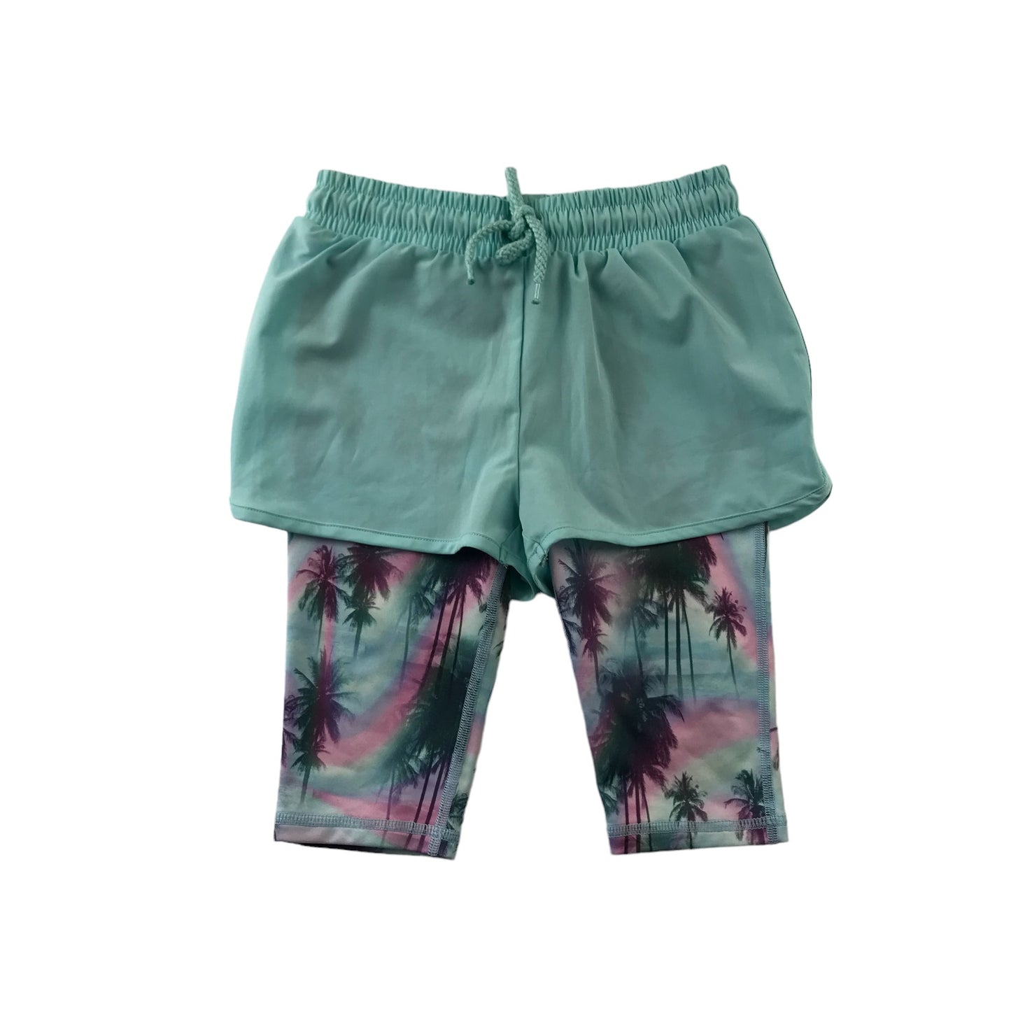 Next Sport Shorts Age 4 Blue with Graphic Print Compression Under Shorts
