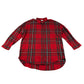 Next Shirt Dress Age 10 Red Multicolour Check Button Up