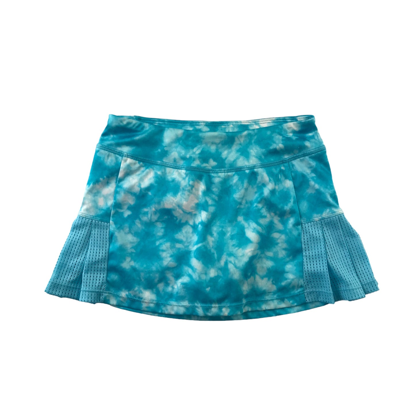 Champion Tennis Skirt Age 7 Blue Graphic Skirt with Under Shorts