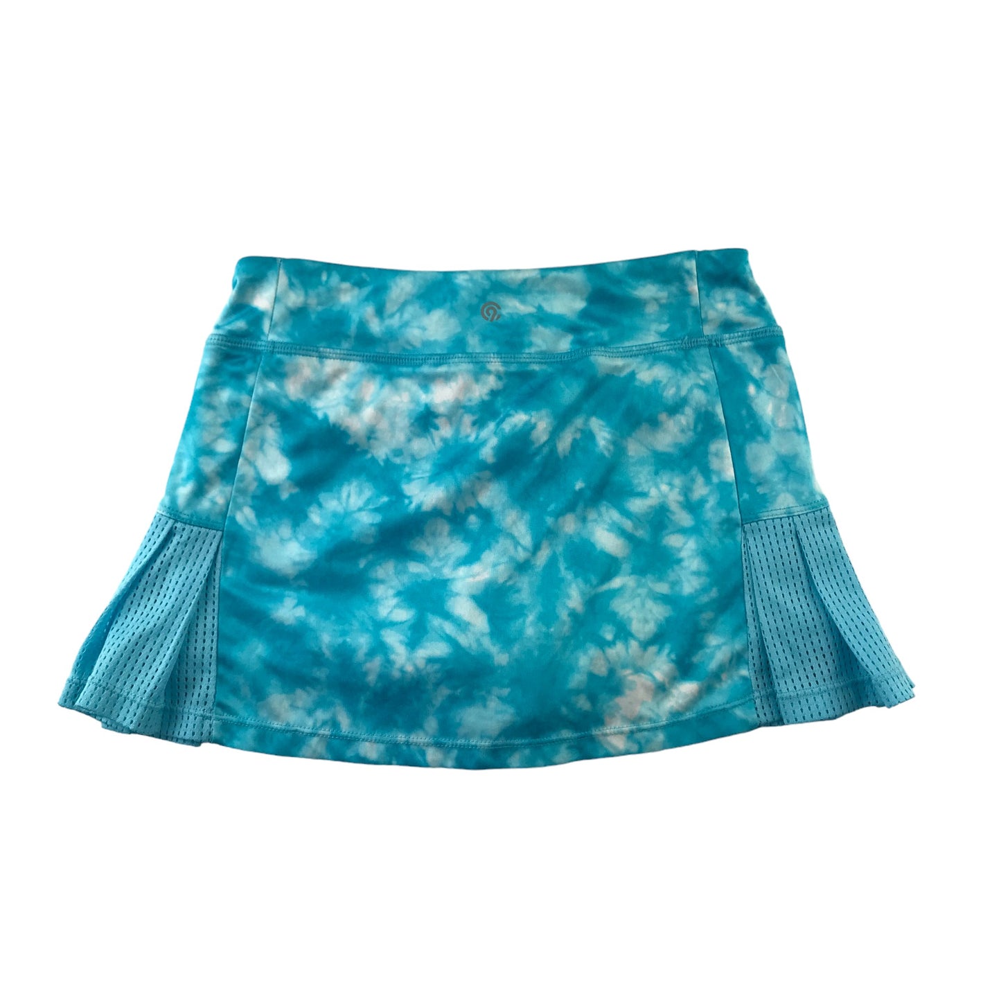 Champion Tennis Skirt Age 7 Blue Graphic Skirt with Under Shorts