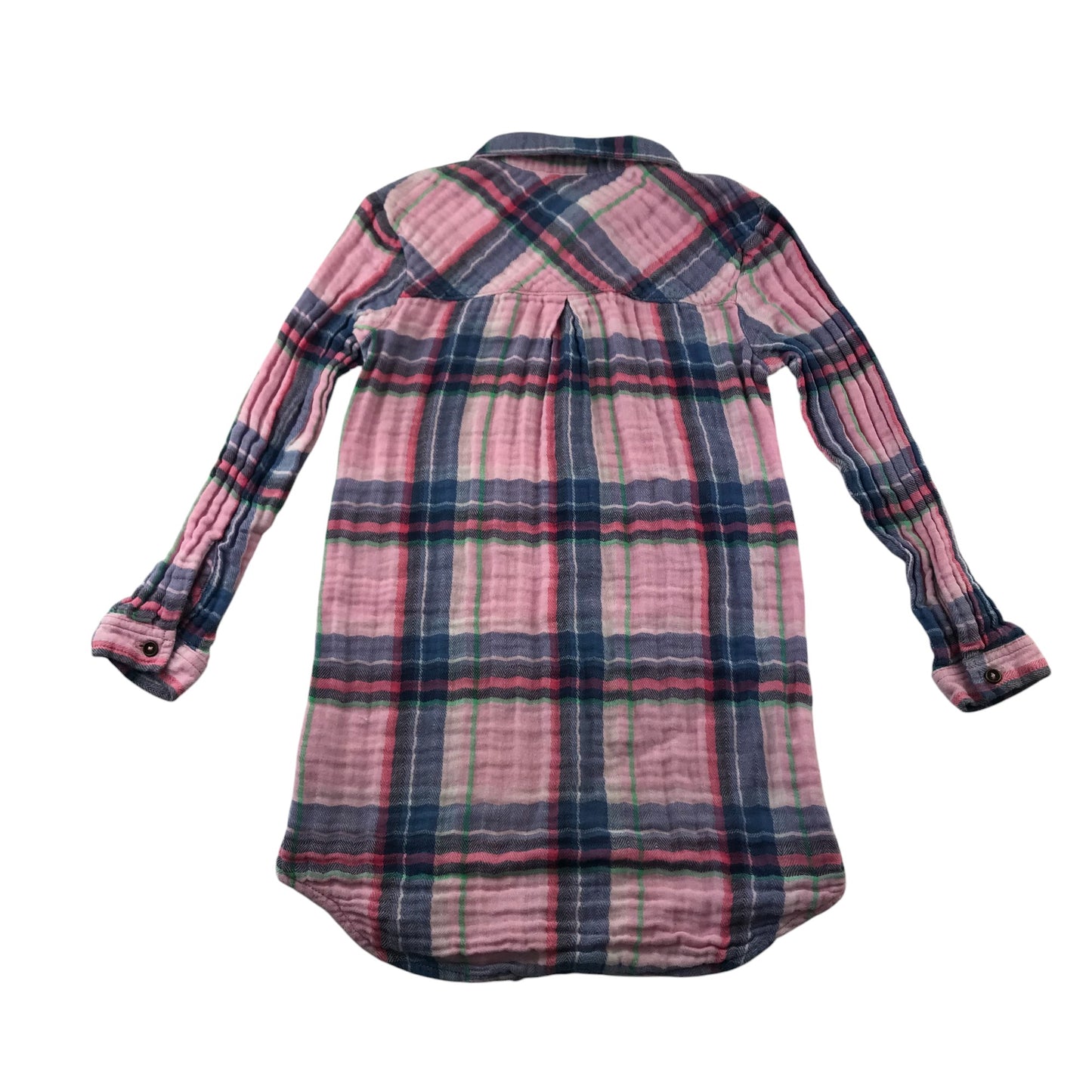 Next Shirt 5-6 years Pink Checked Button Up