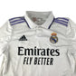 Adidas Real Madrid 22-23 home football strip 13-14 years white Vini Jr number 20