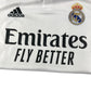Adidas Real Madrid 22-23 home football strip 13-14 years white Vini Jr number 20