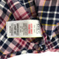 M&S Longline Shirt 9-10 years tan multicolour check button black sequins cotton