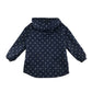 F&F jacket 6-7 years navy blue polka dot windbreaker