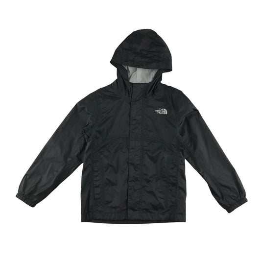 The North Face jacket 7-8 years black hooded windbreaker