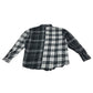 H&M shirt 12-13 years black and white checked pattern