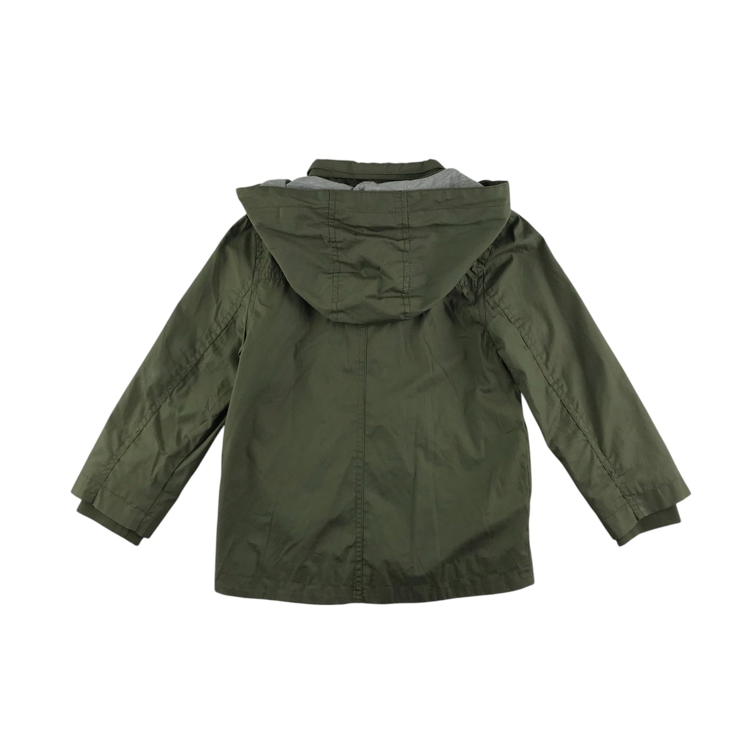 H&M light jacket 6-7 years khaki green hooded