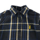 Next shirt 4-5 years navy checked patterns with buttons