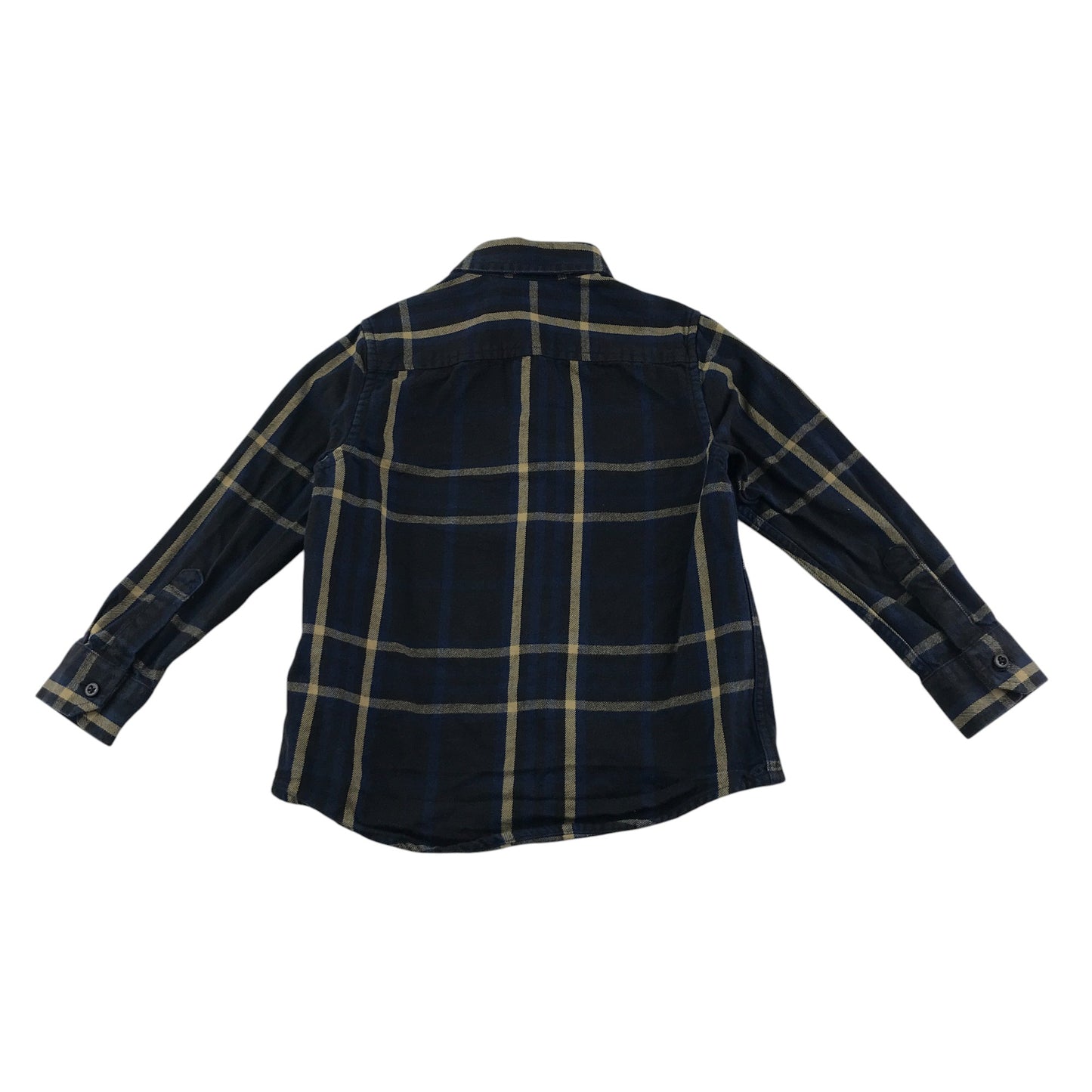 Next shirt 4-5 years navy checked patterns with buttons