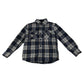 Primark shirt 4-5 years navy and grey checked patterns with buttons