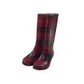 Pink Checked Calf Height Wellies Shoe Size 1
