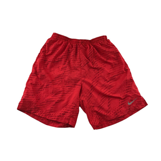 Nike Sports Shorts Size Adult S Red Graphic Print Pattern